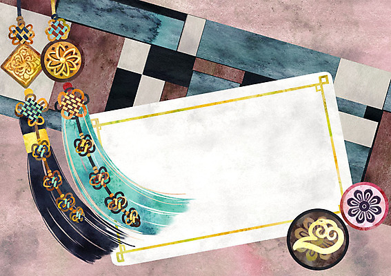 PSD 전통 일러스트 프레임 사람없음 감사카드 노리개 초대장 조각보 프레임일러스트 국내일러스트 카드프레임 카드_감사 전통소품 보자기_천 파일형식