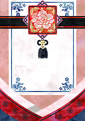 PSD 전통 일러스트 프레임 사람없음 전통문양 감사카드 초대장 깃 프레임일러스트 국내일러스트 카드프레임 문양 카드_감사 파일형식