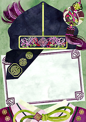 PSD 전통 일러스트 프레임 사람없음 감사카드 한복 노리개 초대장 프레임일러스트 전통프레임 국내일러스트 카드프레임 한국전통 카드_감사 전통소품 전통의상 파일형식