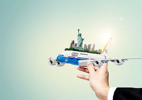 PSD 편집 편집이미지 손 여행 비행기 빌딩 신체부위 자유의여신상 이미지편집 항공교통 대중교통 사람 건물 미국 세계문화유산 파일형식