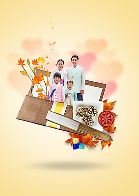 PSD 편집 편집이미지 여자 남자 어린이 낙엽 가족 편지봉투 여러명 성인 추석 한국인 부채 한복 선물봉투 이미지편집 한국전통 명절 다수 잎 관계 봉투 사람 동양인 전통의상 편지 파일형식