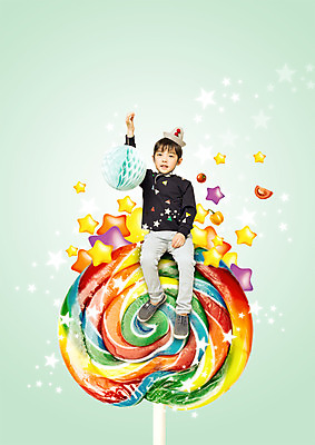 PSD 편집 편집이미지 남자 별 어린이 막대사탕 한명 쇼핑 한국인 이미지편집 자연요소 1 사탕 사람 동양인 파일형식