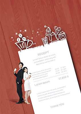 PSD 편집 편집이미지 여자 남자 주전자 성인 두명 쇼핑 한국인 원두 종이컵 그라인더 영수증 이미지편집 커피 주방용품 사람 동양인 컵 금융 일회용 커피용품 파일형식