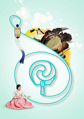 PSD 편집 편집이미지 여자 안내 국악기 한명 성인 한국인 부채 한복 북 노리개 이미지편집 1 한국전통 악기 타악기 전통소품 국악 사람 동양인 전통의상 파일형식