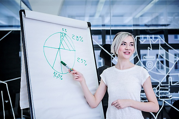 포토 JPG 서양인 여자 비즈니스 회의 그래프 실내 한명 웃음 상반신 20대 성인 캐주얼 비즈니스라이프 가리킴 직장인 프레젠테이션 매직펜 국내포토 외국인 직업 1 라이프스타일 옷 표정 사람 손짓 청년 내부 파일형식