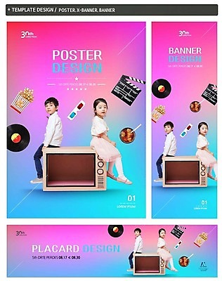 PSD 배너템플릿 여자 어린이교육 교육 남자 가로배너 ZIP 포스터 세로배너 커피 어린이 앉기 두명 옆모습 세트 텔레비전 한국인 현수막 클래퍼보드 팝콘 3D안경 템플릿 배너 안경 음료 뷰포인트 모션 사람 동양인 가로 세로 전자제품 파일형식