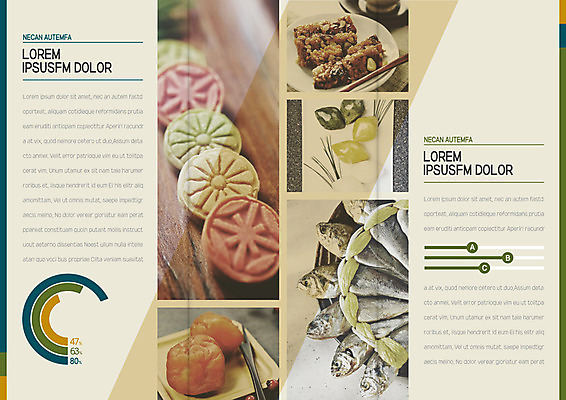 템플릿 표지디자인 북디자인 출판디자인 명절 내지 리플렛 북커버 3단접지 팜플렛 사람없음 송편 한과 선물세트 조기_생선 이미지템플릿 AI파일 전통 기념일 디저트 떡 선물 어류 전통음식 파일형식 벡터