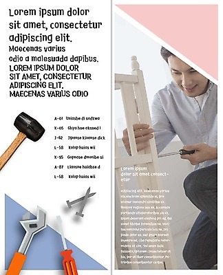 PSD 템플릿 표지디자인 북디자인 출판디자인 남자 내지 리플렛 2단접지 북커버 한명 팜플렛 20대 성인 인테리어 한국인 스패너 못 망치 DIY 아기침대 이미지템플릿 드라이버채 1 디자인 골프 사람 동양인 청년 취미 아기용품 공구 침대 파일형식