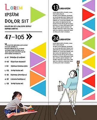 PSD 템플릿 표지디자인 북디자인 출판디자인 여자 내지 어린이 리플렛 2단접지 북커버 사다리 페인팅 서기 앉기 팜플렛 성인 두명 인테리어 장난감 페인트 한국인 삼각형 페인트통 페인트붓 DIY 이미지템플릿 도형 디자인 모션 통 사람 동양인 취미 도구 붓 파일형식