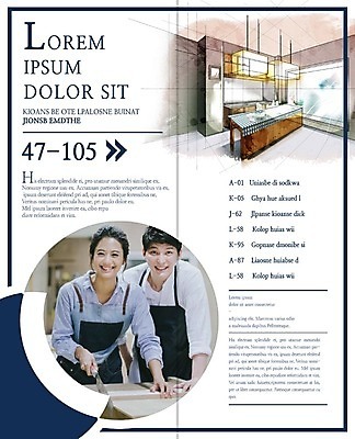 PSD 템플릿 표지디자인 북디자인 출판디자인 여자 남자 건축 내지 리플렛 2단접지 북커버 웃음 팜플렛 상반신 20대 성인 두명 인테리어 주방 앞치마 한국인 작업실 톱 DIY 톱질 이미지템플릿 디자인 모션 표정 사람 동양인 청년 취미 공구 파일형식