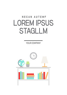 템플릿 표지 화분 시계 책장 사람없음 책 지구본 스탠드 프레젠테이션 문서템플릿 서식 레이아웃 문서 제안서 이미지템플릿 AI파일 가구 조명 파일형식 벡터