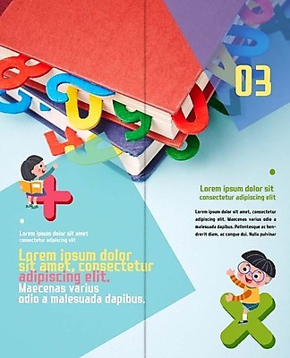 PSD 템플릿 표지디자인 북디자인 출판디자인 여자 어린이교육 교육 남자 내지 어린이 리플렛 2단접지 북커버 팜플렛 두명 책 숫자 수학 덧셈 곱셈 이미지템플릿 문자 교과목 사람 파일형식