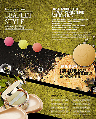 PSD 템플릿 표지디자인 북디자인 출판디자인 꽃 내지 리플렛 2단접지 북커버 팜플렛 사람없음 화장 뷰티 물방울 볼터치 메이크업베이스 파우더팩트 이미지템플릿 식물 화장품 파일형식