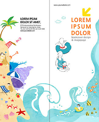 PSD 템플릿 표지디자인 북디자인 출판디자인 여자 표지 남자 어린이 리플렛 여행 2단접지 북커버 물놀이 불가사리 팜플렛 여러명 성인 해변 여름휴가 바캉스 야자수 꽃게 파라솔 소라 비치볼 열대어 선베드 모래성 튜브 모래찜질 이미지템플릿 나무 모래 바다 다수 의자 공 놀이 휴가 어패류 극피동물 바캉스용품 어류 사람 게 파일형식 여름_계절