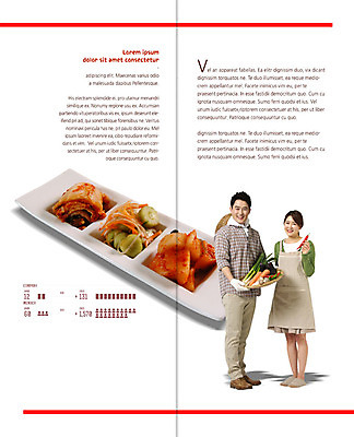 PSD 템플릿 접시 표지디자인 북디자인 부부 출판디자인 여자 남자 내지 한식 리플렛 40대 채소 2단접지 북커버 반찬 팜플렛 성인 두명 광주리 앞치마 한국인 깍두기 배추김치 오이김치 이미지템플릿 식기 커플 음식 중년 김치 사람 동양인 바구니 파일형식