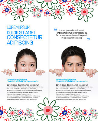 PSD 템플릿 표지디자인 북디자인 커플 출판디자인 여자 남자 내지 리플렛 커플라이프 꽃무늬 2단접지 북커버 팜플렛 20대 성인 두명 일본인 이미지템플릿 외국인 라이프스타일 꽃 무늬 관계 사람 동양인 청년 파일형식