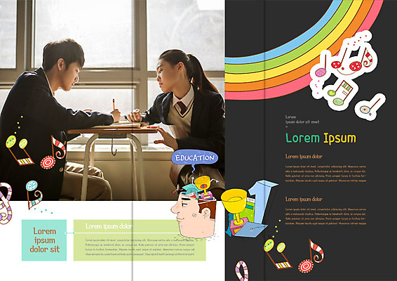 PSD 템플릿 학생 표지디자인 북디자인 출판디자인 여자 교육 남자 교복 내지 리플렛 북커버 음표 3단접지 교실 청소년 앉기 팜플렛 두명 옆모습 한국인 트로피 청소년교육 책상 이미지템플릿 기호 옷 음악 뷰포인트 가구 학교 모션 사람 동양인 상_우승 파일형식