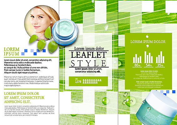 PSD 서양인 템플릿 표지디자인 북디자인 출판디자인 여자 내지 리플렛 북커버 3단접지 그래프 나뭇잎 한명 웃음 팜플렛 상반신 20대 성인 옆모습 뷰티 피부관리 물방개 수분크림 이미지템플릿 외국인 1 뷰포인트 잎 표정 사람 청년 화장품 파일형식