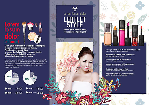 PSD 템플릿 표지디자인 북디자인 출판디자인 여자 꽃 내지 리플렛 북커버 3단접지 그래프 한명 팜플렛 상반신 20대 성인 화장 뷰티 한국인 립스틱 붓 튜브탑 립글로스 메이크업베이스 의료성형뷰티 이미지템플릿 식물 1 상의 사람 동양인 청년 화장품 파일형식
