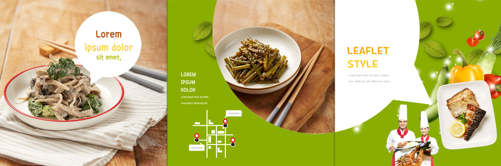 PSD 서양인 템플릿 접시 표지디자인 북디자인 출판디자인 여자 표지 남자 한식 리플렛 북커버 3단접지 젓가락 방울토마토 반찬 피망 팜플렛 20대 성인 두명 요리사 생선구이 버섯볶음 마늘종 이미지템플릿 외국인 직업 식기 음식 줄기 토마토 채소 수저 마늘 사람 청년 구이 볶음 생선요리 파일형식