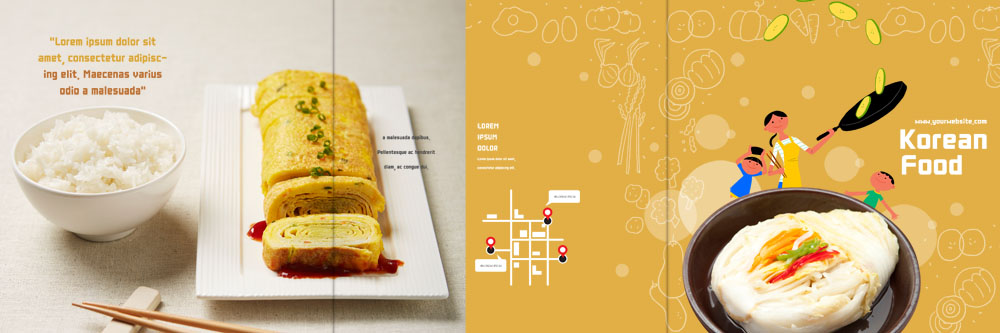 PSD 템플릿 접시 표지디자인 북디자인 출판디자인 여자 표지 남자 어린이 한식 리플렛 북커버 3단접지 젓가락 밥 요리 팜플렛 성인 세명 프라이팬 약도 백김치 계란말이 이미지템플릿 식기 음식 지도 주방용품 김치 수저 사람 계란요리 파일형식
