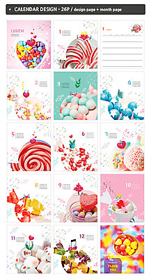 템플릿 ZIP 화이트데이 막대사탕 사탕 이벤트 사람없음 달력 탁상달력 인디자인 INDD 이미지템플릿 데이이벤트 디저트 파일형식
