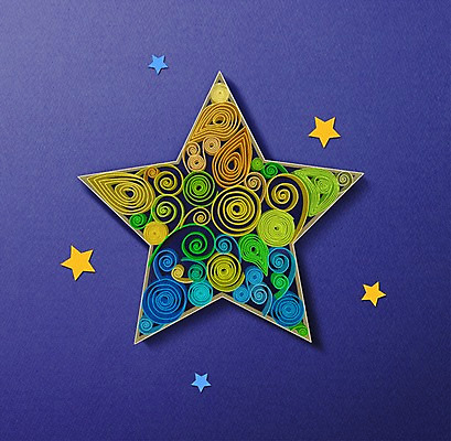 PSD 별 종이 일러스트 타이포그라피 사람없음 페이퍼아트 질감 국내일러스트 자연요소 문자 파일형식