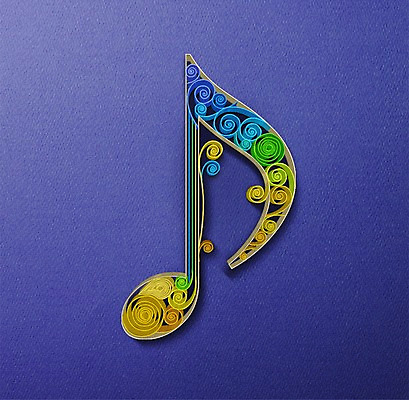 PSD 기호 종이 음표 일러스트 타이포그라피 사람없음 페이퍼아트 질감 국내일러스트 문자 음악 파일형식