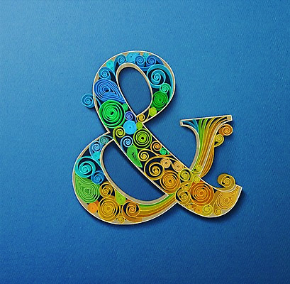 PSD 기호 종이 일러스트 타이포그라피 사람없음 페이퍼아트 질감 앤드 앤드기호 국내일러스트 문자 파일형식