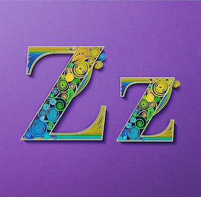 PSD 알파벳 영어 종이 일러스트 대문자 타이포그라피 사람없음 페이퍼아트 질감 소문자 Z 국내일러스트 문자 파일형식