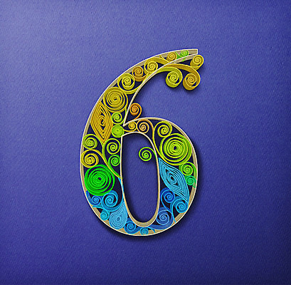 PSD 종이 일러스트 타이포그라피 사람없음 숫자 페이퍼아트 6 질감 국내일러스트 문자 파일형식