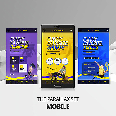 PSD 템플릿 남자 스포츠 웹템플릿 모바일 건강 성인 세명 자전거 테니스 테니스라켓 테니스공 모바일템플릿 모바일웹 패럴렉스 이미지템플릿 공 사람 구기 바이크 라켓 테니스용품 파일형식