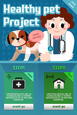 PSD 템플릿 여자 반려견 웹템플릿 청진기 이벤트페이지 한명 이벤트 성인 반려동물 강아지 개집 동물병원 수의사 반려 의료상자 이미지템플릿 동물 1 의료기기 병원 사람 의사 개 구급상자 페이지 애견용품 파일형식