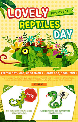 PSD 템플릿 웹템플릿 이벤트페이지 이벤트 사람없음 풀잎 뱀 도마뱀 반려 이미지템플릿 잎 파충류 풀_식물 페이지 파일형식