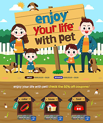 PSD 템플릿 여자 남자 반려견 어린이 웹템플릿 가족 이벤트페이지 이벤트 여러명 성인 반려동물 팻말 강아지 애견용품 반려 이미지템플릿 반려용품 동물 다수 관계 프레임 사람 개 오브젝트 페이지 파일형식