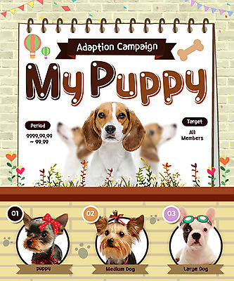 PSD 템플릿 반려견 웹템플릿 이벤트페이지 이벤트 사람없음 반려동물 강아지 요크셔테리어 비글 불독 반려 이미지템플릿 동물 개 테리어 페이지 파일형식