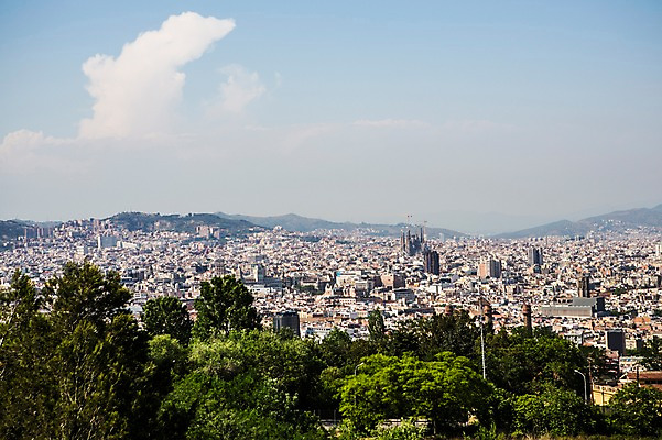 포토 JPG 주간 해외풍경 계절 유럽 여행 풍경 사람없음 야외 건물 여름 마을 여름풍경 스페인 전망대 바르셀로나 카탈루냐 몬주익언덕 국내포토 자연요소 해외 건축물 나라 언덕 파일형식 여름_계절