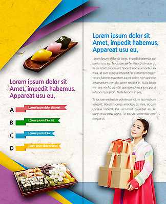 PSD 템플릿 한국전통 표지디자인 북디자인 출판디자인 여자 명절 내지 리플렛 2단접지 북커버 한명 들기 팜플렛 상반신 20대 성인 선물상자 한국인 한복 송편 이미지템플릿 1 전통 기념일 모션 떡 한국 선물 사람 동양인 청년 상자 전통의상 파일형식