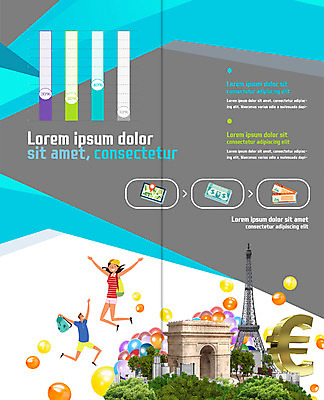 PSD 템플릿 표지디자인 북디자인 출판디자인 여자 남자 내지 리플렛 여행 지폐 2단접지 북커버 그래프 팜플렛 성인 두명 관광지 점프 유로 에펠탑 개선문 풍선 유럽여행 네비게이션 이미지템플릿 해외여행 돈 모션 사람 파리 랜드마크 파일형식
