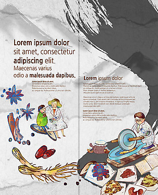 PSD 템플릿 표지디자인 북디자인 출판디자인 여자 남자 내지 어린이 리플렛 2단접지 북커버 붓터치 팜플렛 성인 세명 한의학 한약재 인삼 한의사 약탕기 이미지템플릿 의학 주방용품 사람 의사 약재 삼 파일형식