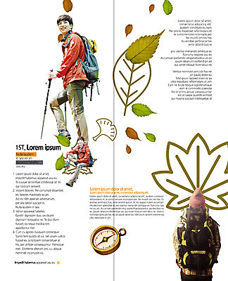 PSD 템플릿 표지디자인 북디자인 출판디자인 남자 내지 리플렛 여행 2단접지 북커버 배낭 나뭇잎 서기 앉기 팜플렛 20대 성인 옆모습 뒷모습 세명 트래킹 한국인 가을 나침반 등산복 가을여행 등산스틱 이미지템플릿 옷 계절 뷰포인트 잎 가방 모션 레저 사람 동양인 청년 등산 등산용품 파일형식 가을_계절