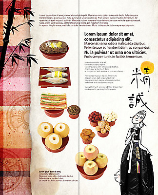 PSD 템플릿 한국전통 표지디자인 북디자인 출판디자인 여자 명절 내지 음식 리플렛 2단접지 북커버 한명 팜플렛 성인 추석 배 사과 한복 대나무 대추 제사상 약과 곶감 소고기산적 조기_생선 이미지템플릿 나무 1 전통 기념일 과일 한국 감 어류 사람 전통음식 전통의상 제사 건과일 파일형식