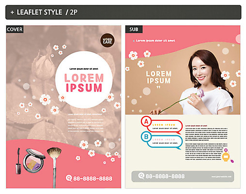 템플릿 여자 ZIP 포스터 리플렛 한명 성인 뷰티 화장품 한국인 전단템플릿 전단 의료성형뷰티 인디자인 INDD 이미지템플릿 1 사람 동양인 홍보물 파일형식