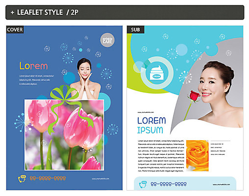템플릿 여자 꽃 ZIP 포스터 리플렛 성인 두명 뷰티 화장품 한국인 전단템플릿 전단 인디자인 INDD 이미지템플릿 식물 사람 동양인 홍보물 파일형식