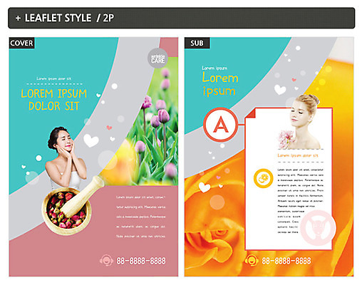 외국인 템플릿 여자 ZIP 포스터 리플렛 성인 두명 뷰티 한국인 튤립 전단템플릿 전단 절구 인디자인 INDD 이미지템플릿 꽃 사람 동양인 인종 도구 홍보물 파일형식