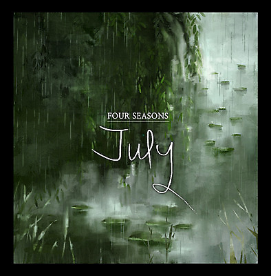 PSD 나무 백그라운드 일러스트 사람없음 물 여름 달력 비 장마 7월 국내일러스트 자연요소 식물 계절 날씨 비_날씨 날짜 파일형식