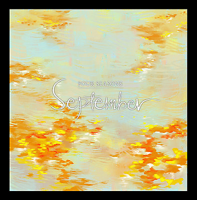 PSD 백그라운드 단풍 일러스트 사람없음 물 달력 가을 9월 가을배경 국내일러스트 자연요소 계절 잎 날짜 파일형식 가을_계절