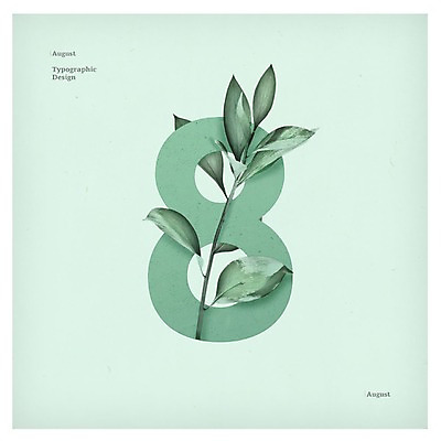 PSD 사계절 백그라운드 일러스트 나뭇잎 타이포그라피 사람없음 여름 숫자 달력 8 8월 국내일러스트 문자 계절 잎 날짜 파일형식