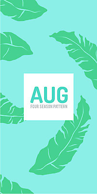 사계절 백그라운드 패턴 일러스트 나뭇잎 사람없음 여름 패턴백그라운드 달력 파스텔 야자수잎 8월 국내일러스트 AI파일 계절 잎 무늬 학용품 날짜 파일형식 벡터