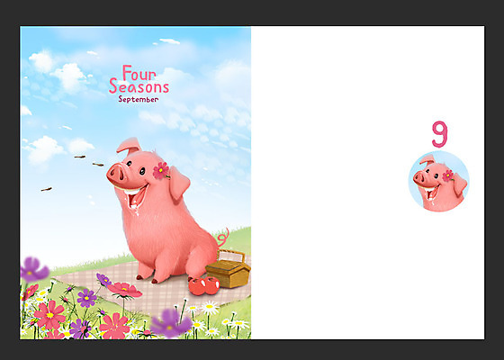 PSD 동물 사계절 백그라운드 일러스트 사람없음 소풍 달력 가을 돼지 잠자리 사과 9월 코스모스 돼지캐릭터 피크닉용품 가을배경 국내일러스트 계절 꽃 동물캐릭터 곤충 과일 포유류 야외활동 날짜 파일형식 가을_계절